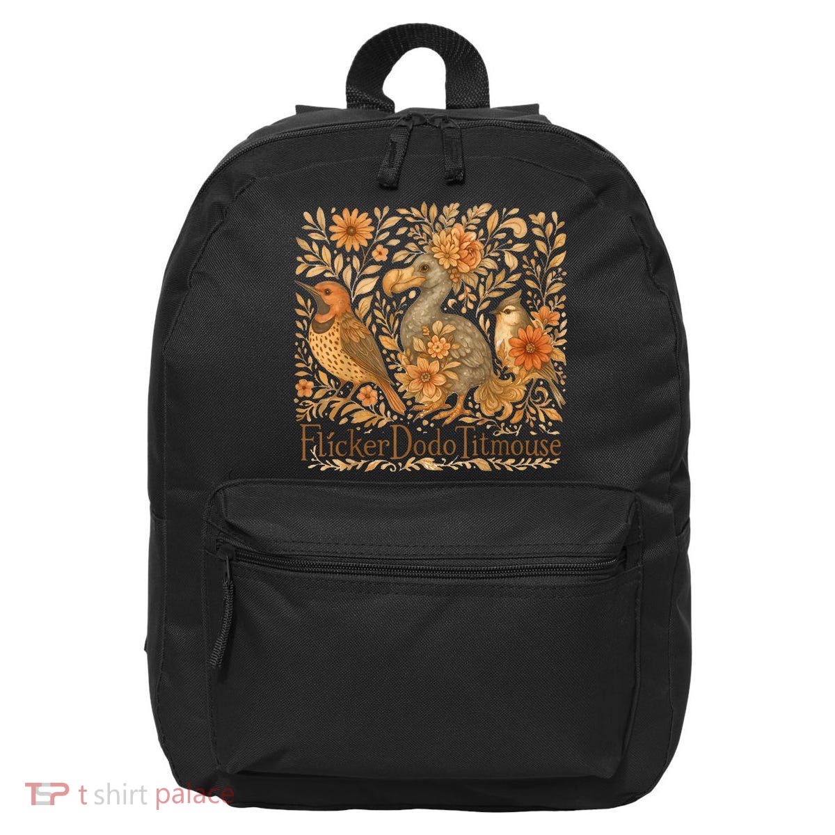 Bird Subtle Flicker Dodo Titmouse  16 in Basic Backpack