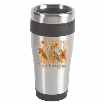 Bird Subtle Flicker Dodo Titmouse  16oz Travel Tumbler