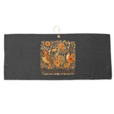 Bird Subtle Flicker Dodo Titmouse  Large Microfiber Waffle Golf Towel