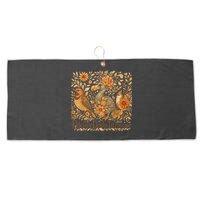 Bird Subtle Flicker Dodo Titmouse  Large Microfiber Waffle Golf Towel