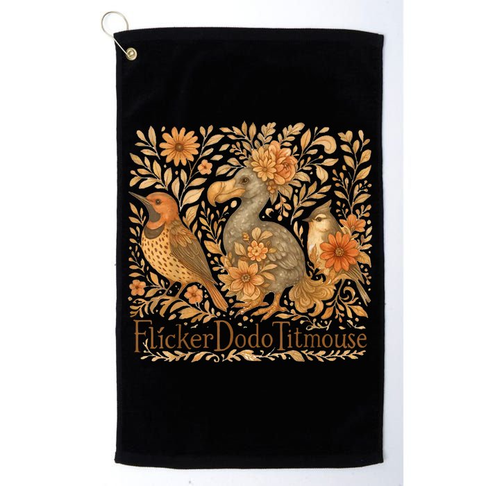 Bird Subtle Flicker Dodo Titmouse  Golf Towel