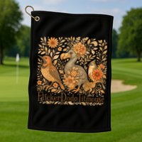 Bird Subtle Flicker Dodo Titmouse  Golf Towel