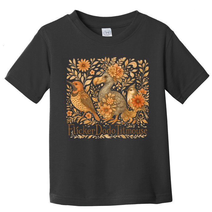 Bird Subtle Flicker Dodo Titmouse  Toddler T-Shirt