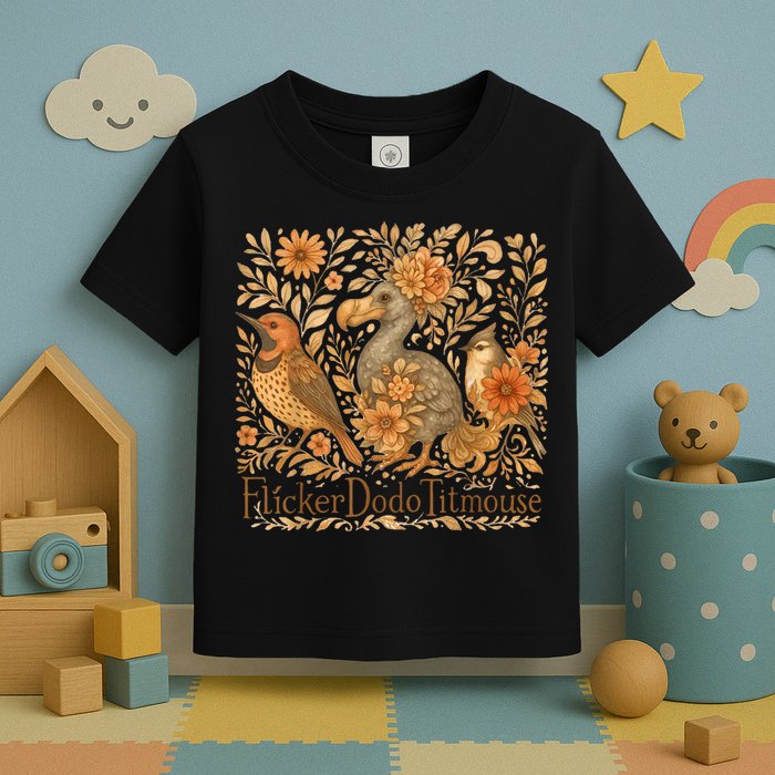 Bird Subtle Flicker Dodo Titmouse  Toddler T-Shirt