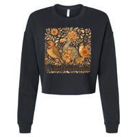 Bird Subtle Flicker Dodo Titmouse  Cropped Pullover Crew