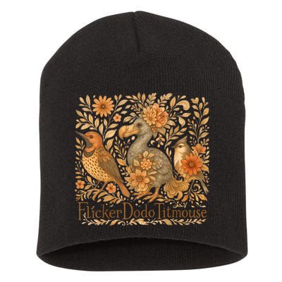 Bird Subtle Flicker Dodo Titmouse  Short Acrylic Beanie
