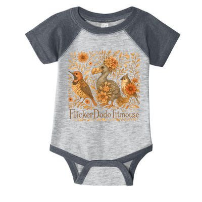 Bird Subtle Flicker Dodo Titmouse  Infant Baby Jersey Bodysuit