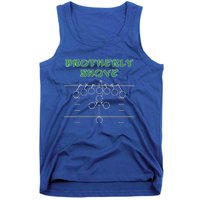 Brotherly Shove Football Mom Funny Football Fan Vintage  Tank Top