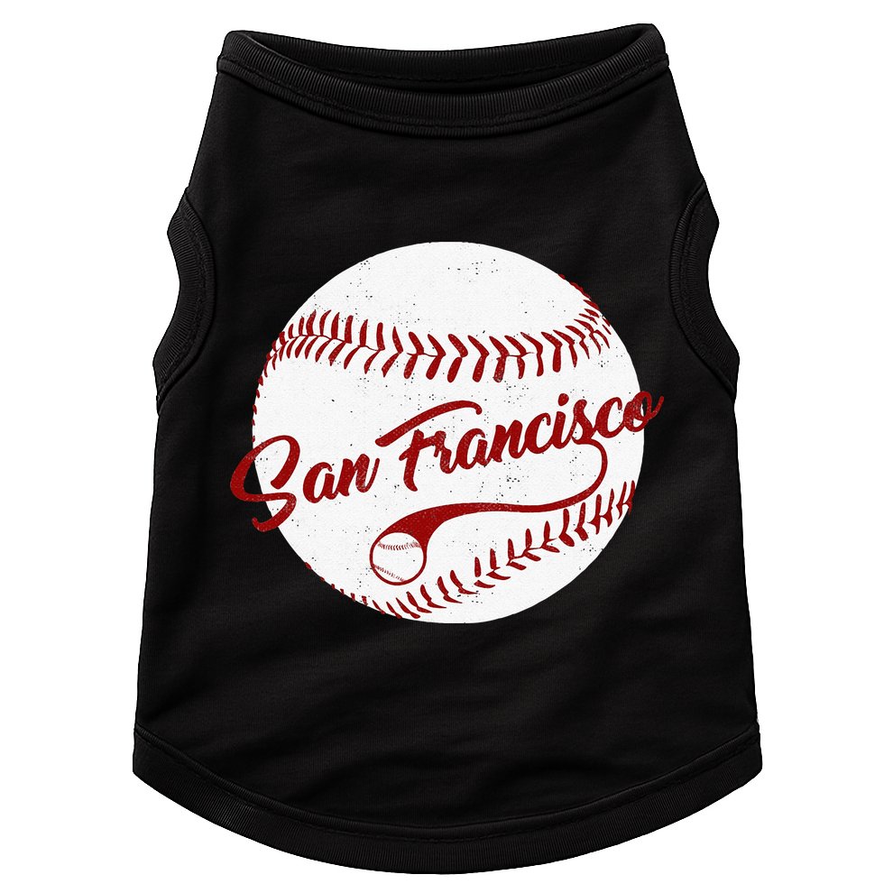 Baseball San Francisco Vintage Giant Ball National Pastime Doggie Tank
