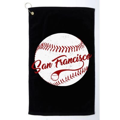 Baseball San Francisco Vintage Giant Ball National Pastime Golf Towel
