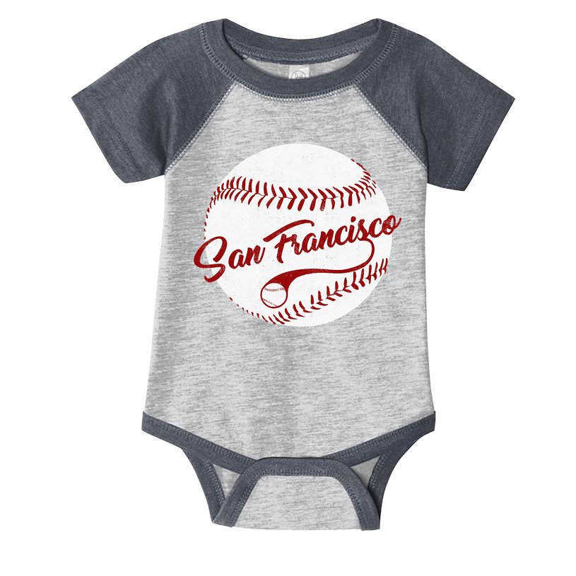 Baseball San Francisco Vintage Giant Ball National Pastime Infant Baby Jersey Bodysuit