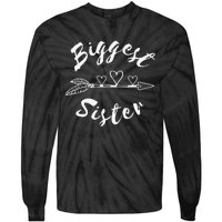 Biggest Sister Family Gift Tie-Dye Long Sleeve Shirt