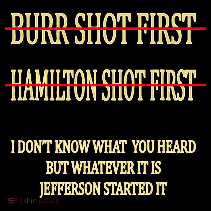 Burr Shot First Hamilton Shot First Funny Youth Performance Sprint T-Shirt