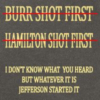 Burr Shot First Hamilton Shot First Funny Cotton Canvas Backpack