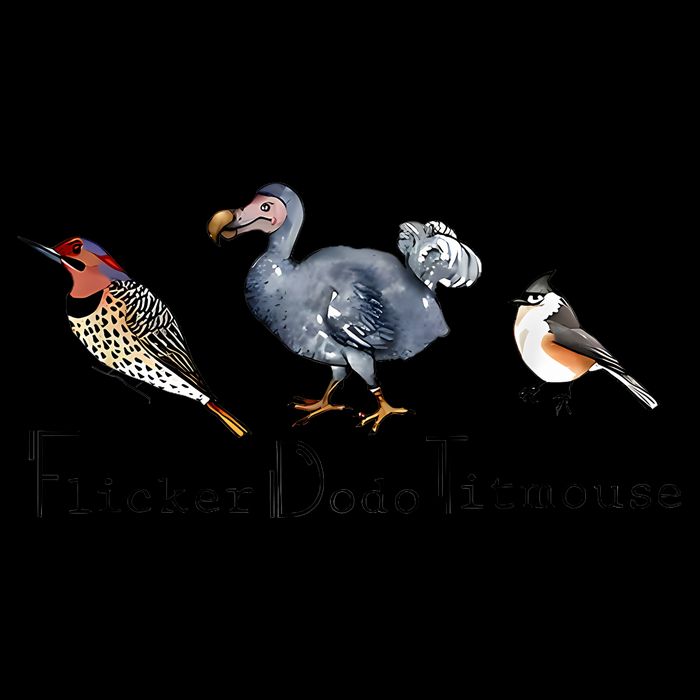Bird Subtle Flicker Dodo Titmouse 16oz Travel Tumbler