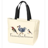 Bird Subtle Flicker Dodo Titmouse Zip Tote Bag