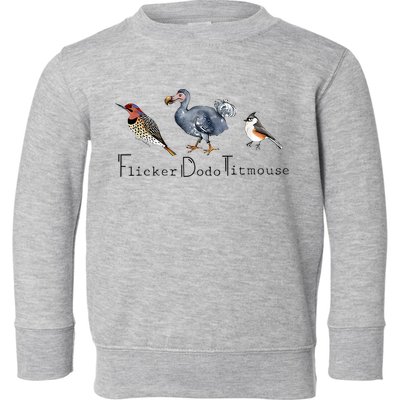 Bird Subtle Flicker Dodo Titmouse Toddler Sweatshirt