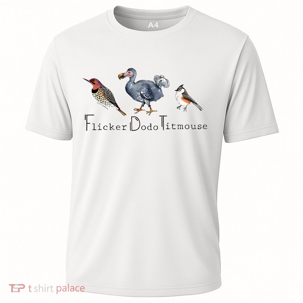 Bird Subtle Flicker Dodo Titmouse Cooling Performance Crew T-Shirt