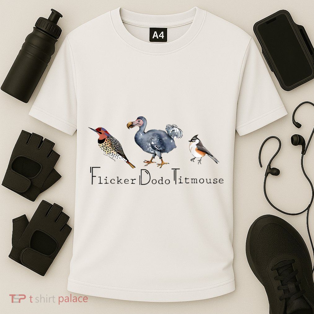 Bird Subtle Flicker Dodo Titmouse Cooling Performance Crew T-Shirt