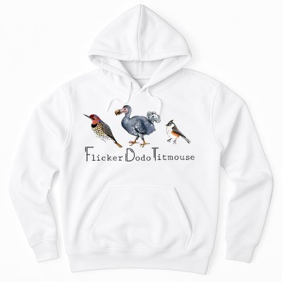 Bird Subtle Flicker Dodo Titmouse Hoodie