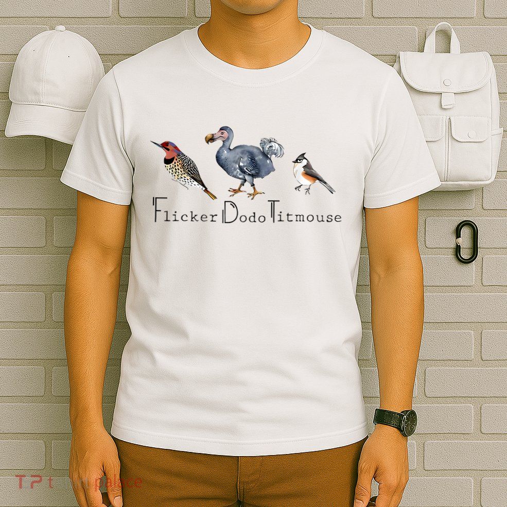 Bird Subtle Flicker Dodo Titmouse T-Shirt