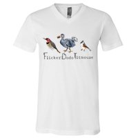 Bird Subtle Flicker Dodo Titmouse V-Neck T-Shirt