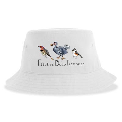 Bird Subtle Flicker Dodo Titmouse Sustainable Bucket Hat