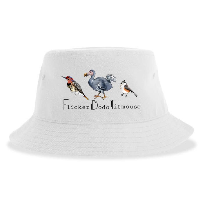 Bird Subtle Flicker Dodo Titmouse Sustainable Bucket Hat