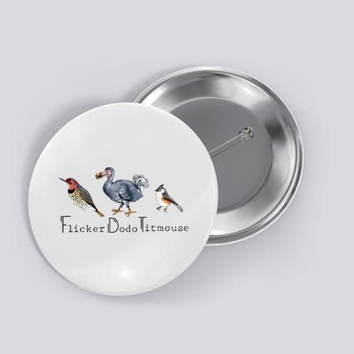 Bird Subtle Flicker Dodo Titmouse Button
