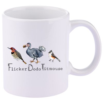 Bird Subtle Flicker Dodo Titmouse 11oz C Handle Ceramic Mug
