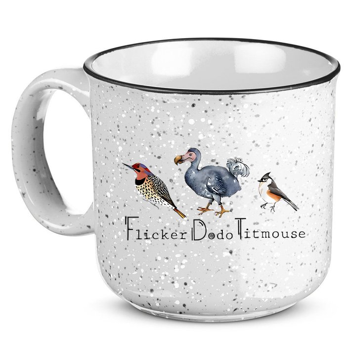 Bird Subtle Flicker Dodo Titmouse 15oz Campfire Ceramic Mug