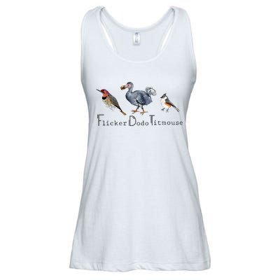 Bird Subtle Flicker Dodo Titmouse Ladies Essential Flowy Tank