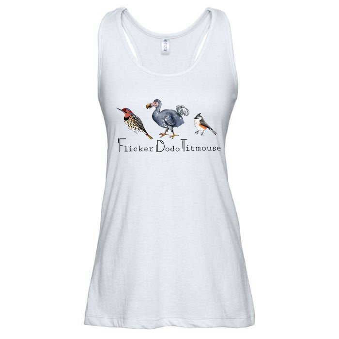 Bird Subtle Flicker Dodo Titmouse Ladies Essential Flowy Tank