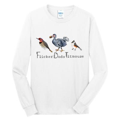 Bird Subtle Flicker Dodo Titmouse Tall Long Sleeve T-Shirt