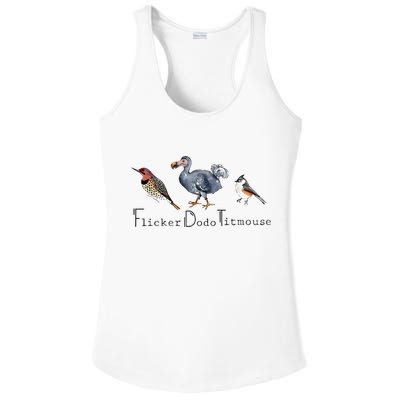 Bird Subtle Flicker Dodo Titmouse Ladies PosiCharge Competitor Racerback Tank