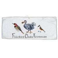 Bird Subtle Flicker Dodo Titmouse Large Microfiber Waffle Golf Towel