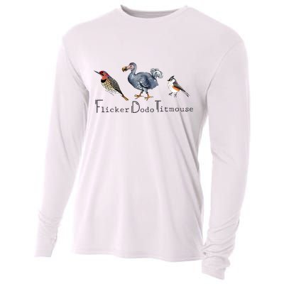 Bird Subtle Flicker Dodo Titmouse Cooling Performance Long Sleeve Crew
