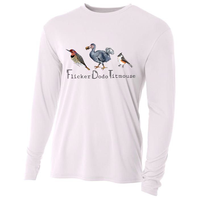 Bird Subtle Flicker Dodo Titmouse Cooling Performance Long Sleeve Crew