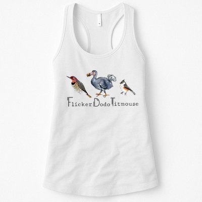 Bird Subtle Flicker Dodo Titmouse Womens Tank Top