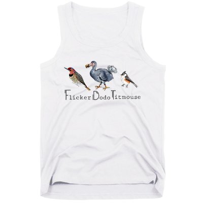 Bird Subtle Flicker Dodo Titmouse Tank Top