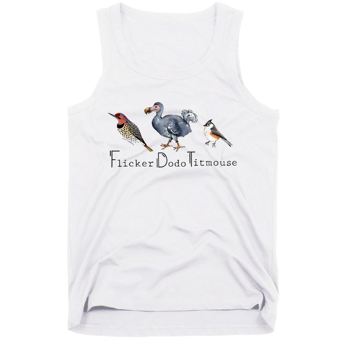 Bird Subtle Flicker Dodo Titmouse Tank Top