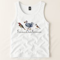 Bird Subtle Flicker Dodo Titmouse Tank Top