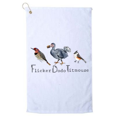 Bird Subtle Flicker Dodo Titmouse Golf Towel