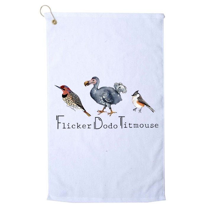 Bird Subtle Flicker Dodo Titmouse Golf Towel