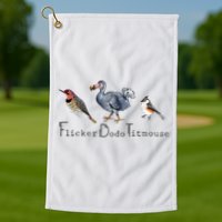 Bird Subtle Flicker Dodo Titmouse Golf Towel