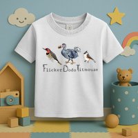 Bird Subtle Flicker Dodo Titmouse Toddler T-Shirt