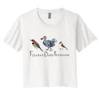 Bird Subtle Flicker Dodo Titmouse Crop Top