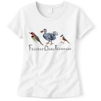Bird Subtle Flicker Dodo Titmouse Womens T-Shirt