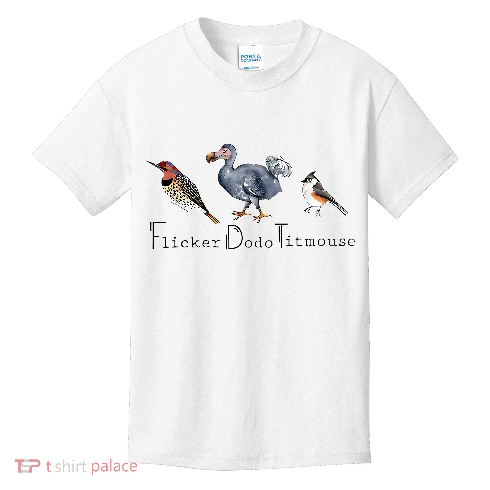 Bird Subtle Flicker Dodo Titmouse Kids T-Shirt