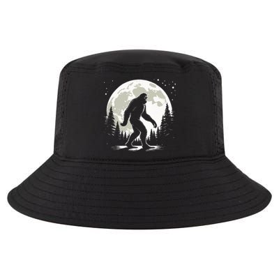 Bigfoot Sasquatch Full Moon Forest Graphic Funny Big Foot Cool Comfort Performance Bucket Hat